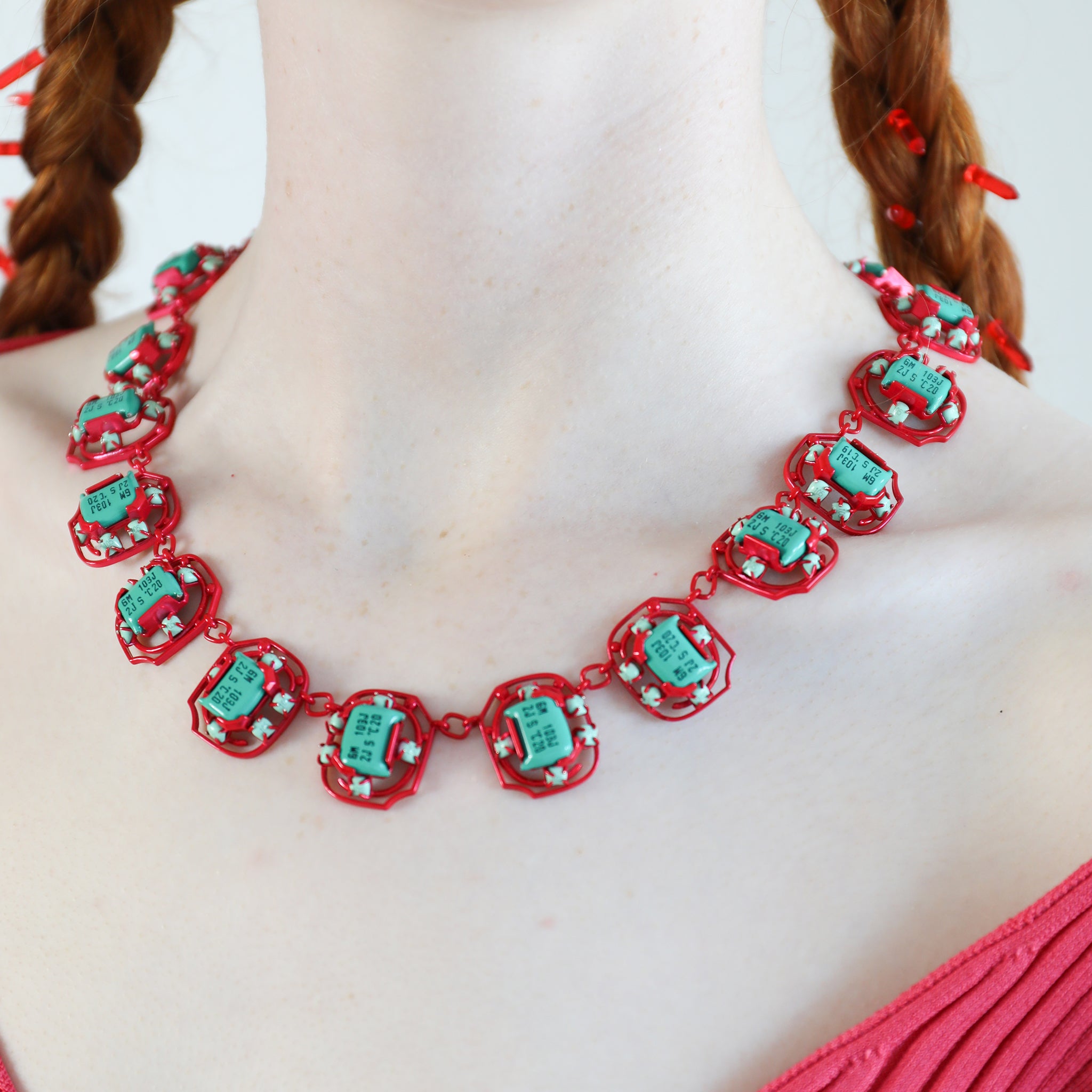 Mind Maze Necklace with E-Waste elements & Silver